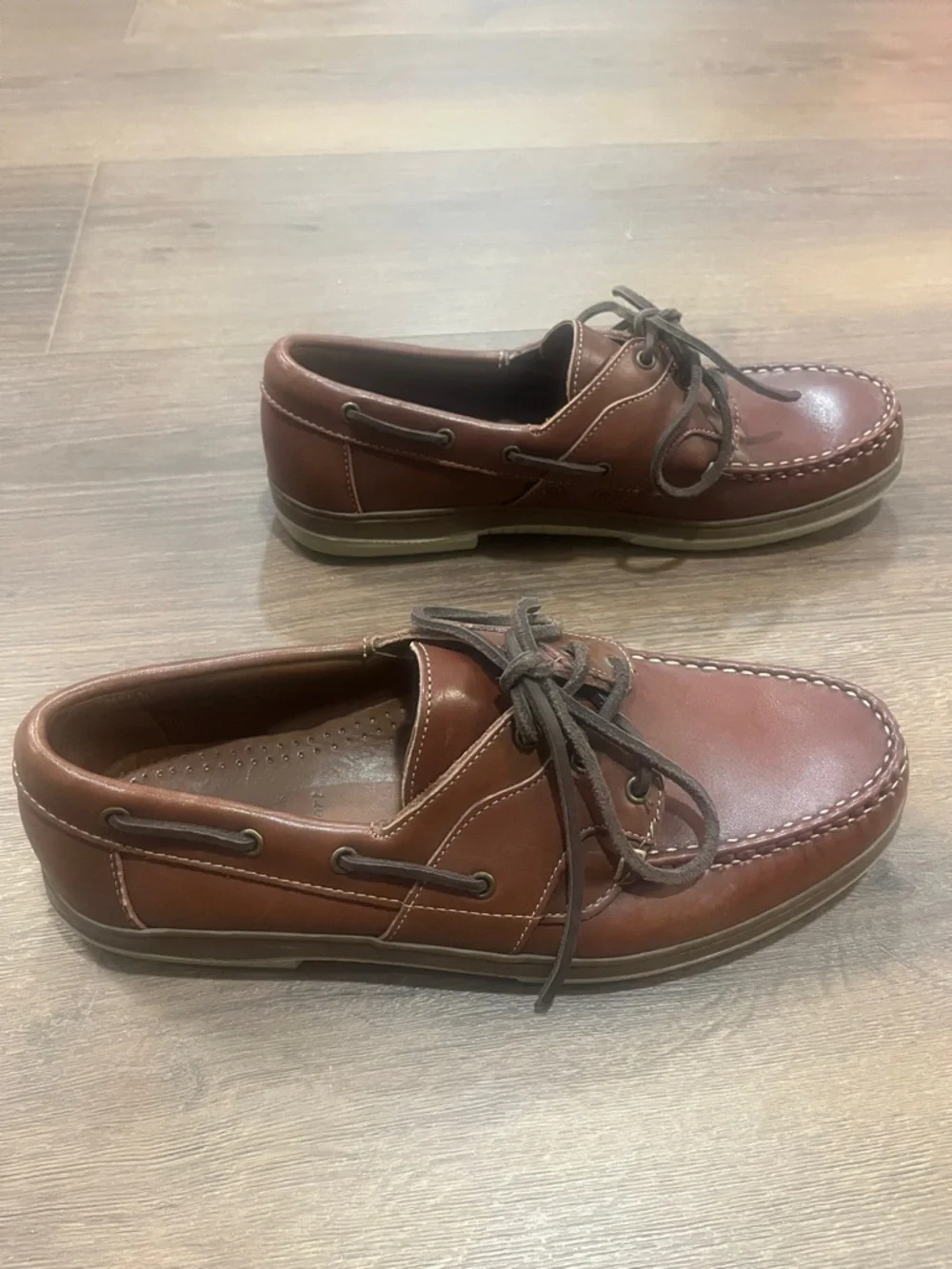 Allen Edmunds | Eastport brown leather boat shoes Men’s size 9 D summer EUC